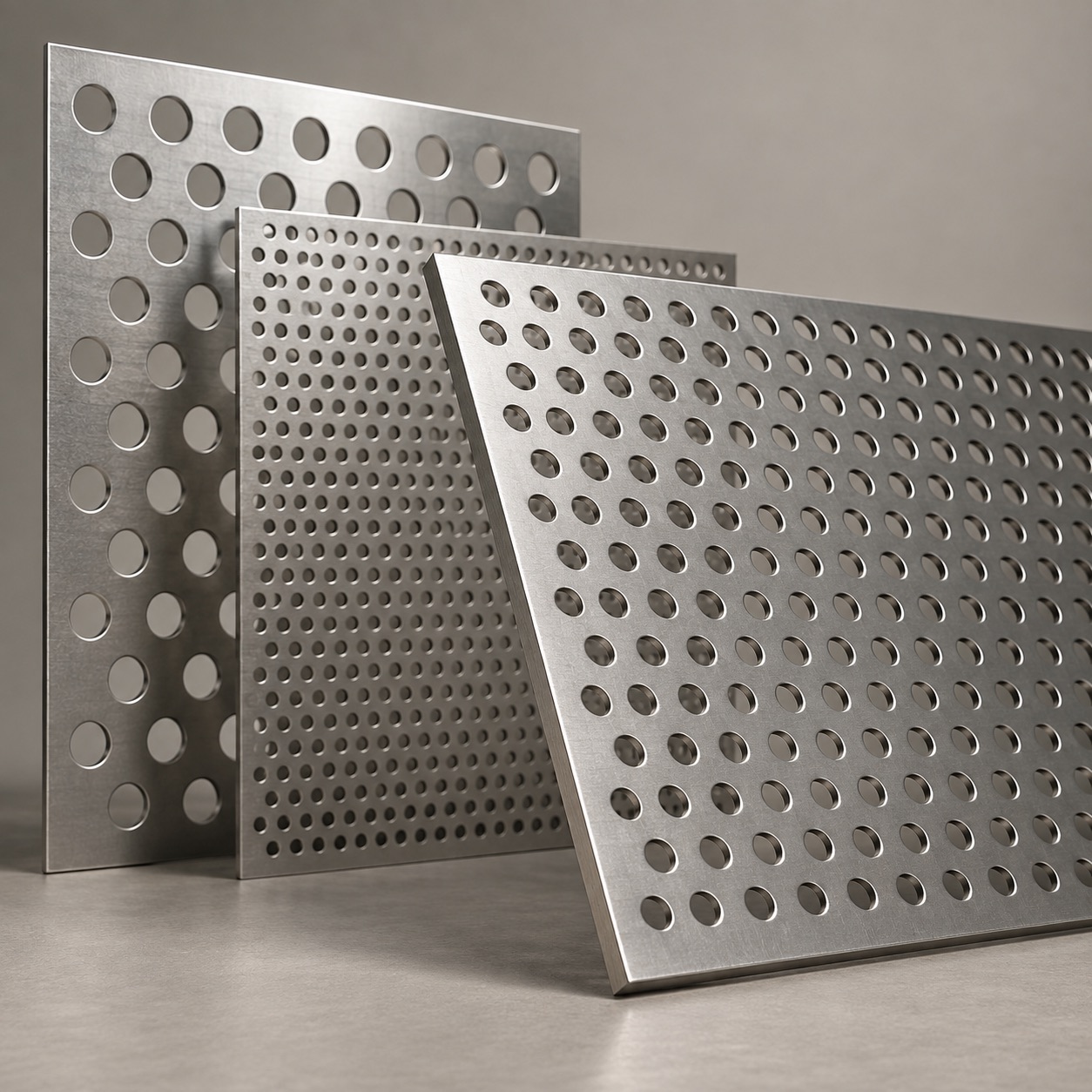 Illustrative view of perforated metal
